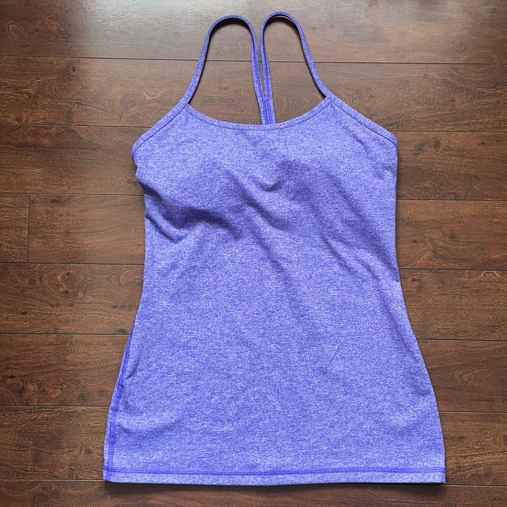 Lululemon Power Y Tank *Luon - Heathered Iris Flower
